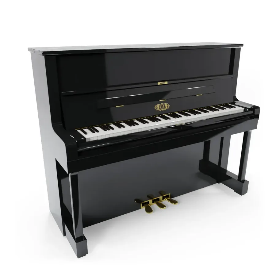 Upright piano ready for tuning